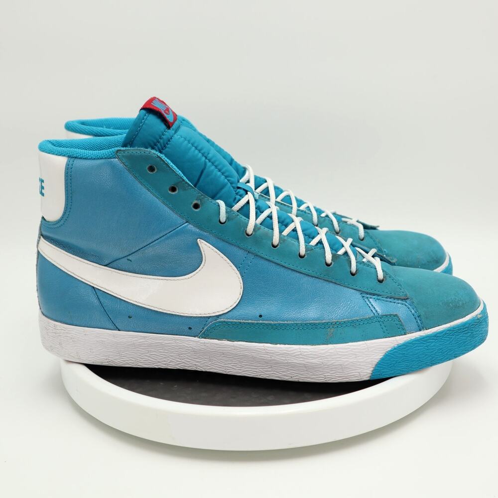 Nike Blazer SP High Men Sz 13 Shoes Blue Lacquer White Hi Top Sneaker 379416-401